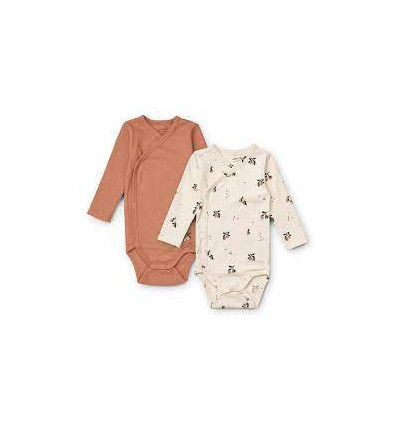 HALI BODY STOCKING 2P PEACH/ROSE 1M 22