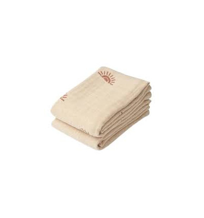 LEWIS MUSLIN CLOTH 2P SUNSET/APPLE 22