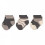 SNEAK SOCK GOT3P ANTHRAC/TAUPE23-26 25