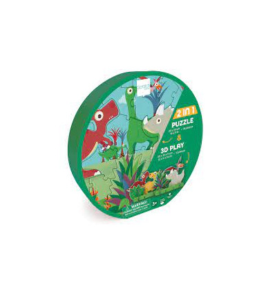 PLAYPUZZLE 36PCS 3D DINO 222