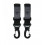 CAS STROLLER HOOKS BLACK 2 PACK 25