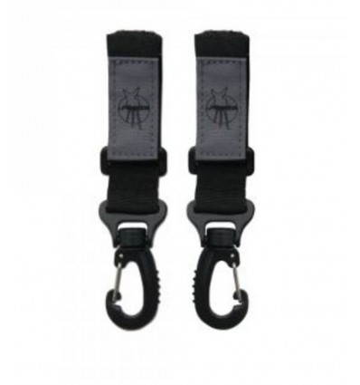 CAS STROLLER HOOKS BLACK 2 PACK 25