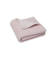 COUV.BERCEAU BASIC KNIT PINK/FLEECE 221