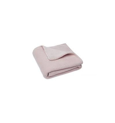 COUV.BERCEAU BASIC KNIT PINK/FLEECE 221