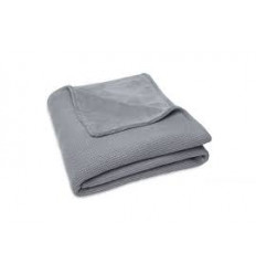 COUV.BERCEAU BASIC KNIT ST.GRY/FLEEC 221
