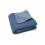 COUV.BERCEAU BASIC KNIT BLUE/FLEECE 221