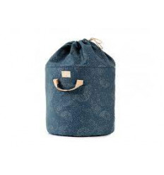BAMBOO TOY BAG L GOLD/NIGHT BLUE 22