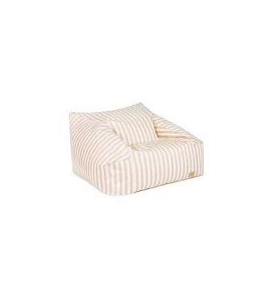 CHELSEA TWILL BEANBAG TAUPE STRIPES 22