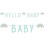 LETTERSLINGER RAINBOW HELLO BABY MINT 22