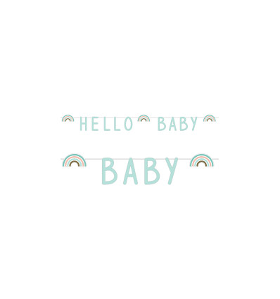 LETTERSLINGER RAINBOW HELLO BABY MINT 22