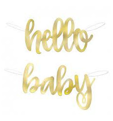 LETTERSLINGER HELLO BABY GOLD 22