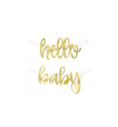 LETTERSLINGER HELLO BABY GOLD 22