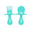 FORK AND SPOON TEAL 22