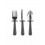 STAINLESS STEEL VORK MES LEPEL GREY 22