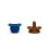 FOPSPEEN POP & GO CHOCOLATE/NAVY 22