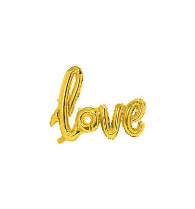 FOIL BALLOON LOVE GOLD 73X59CM GOLD 22