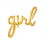 FOIL BALLOON GIRL GOLD 77X70CM GOLD 22