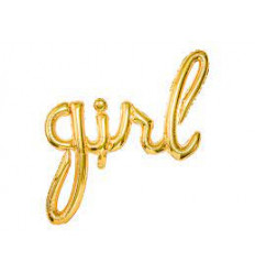 FOIL BALLOON GIRL GOLD 77X70CM GOLD 22