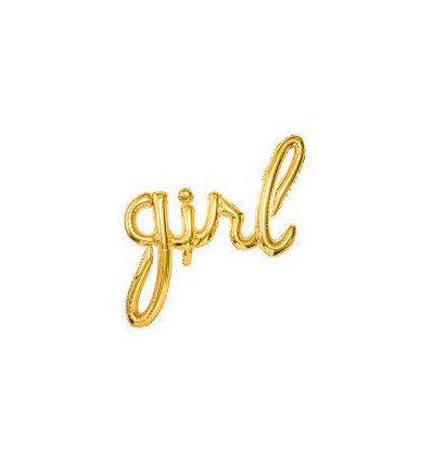 FOIL BALLOON GIRL GOLD 77X70CM GOLD 22