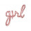FOIL BALLOON GIRL ROSE GOLD 77X70CM 22