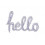 FOIL BALLOON HELLO 72X45 HOLOGRAPHIC 22