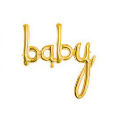 FOIL BALLOON BABY GOLD 73X75CM 22