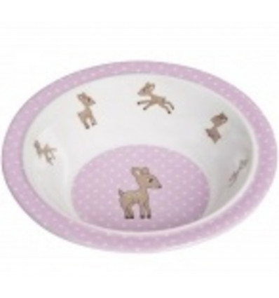 BOWL WITH SILICONE LITTLE TREE FAWN ROSE