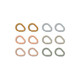 EDMUND MULTI RING 12P GOLDEN CARAMEL 22