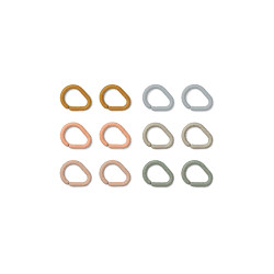 EDMUND MULTI RING 12P GOLDEN CARAMEL 22