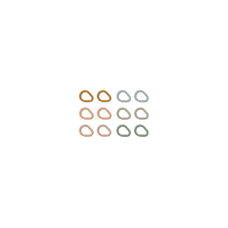 EDMUND MULTI RING 12P GOLDEN CARAMEL 22