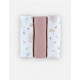 M&M22 3 LANGES 70X70LINA ROSE MOUS 25