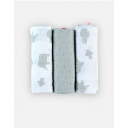 M&M22 3 DOEKEN 70X70 SAFARI BIOMOUSS 231