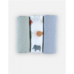 M&M22 3 DOEKEN 70X70 JUNGLE BIOMOUSS 231