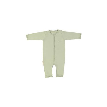 PUCKABABY SLEEPSUIT 3-6M-COTTON OLIVE 24