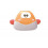 THERMOMETRE BAIN/CHAMBRE BALEINE ORANGE
