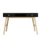 BUREAU NORA MAT ZWART/NATUREL 23