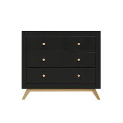 COMMODE 3 LADEN NORA MAT ZWART/NAT 23