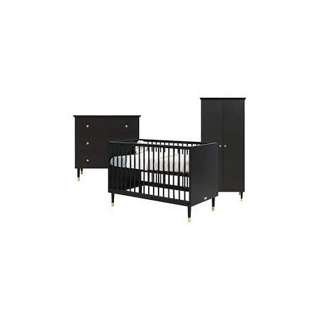 CLOE CHAMBRE BEBE 3-PIECES NOIR MAT 23