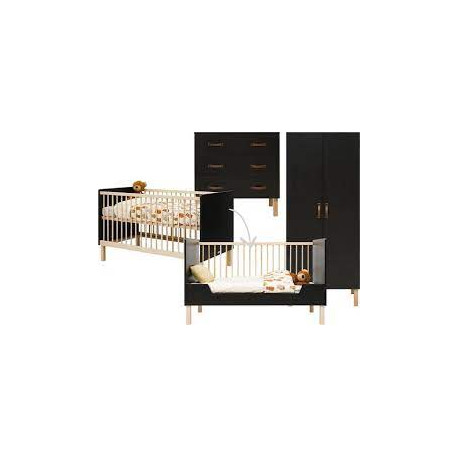 FLORIS CHAMBRE EVOL.3P NOIR MAT/NAT 23