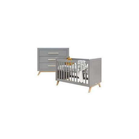 FENNA CHAMBRE BEBE 2-PC GRIS/NAT 23