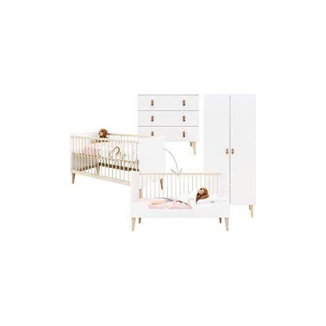 INDY CHAMBRE EVOLUTIVE 3P BLANC/NAT 23