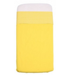 DRAP LIS JAUNE BERCEAU 7