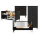 CLOE CHAMBRE EVOLUTIVE 3PC NOIR MAT 23