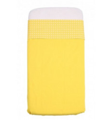 DRAP LIS JAUNE LIT BEBE 7