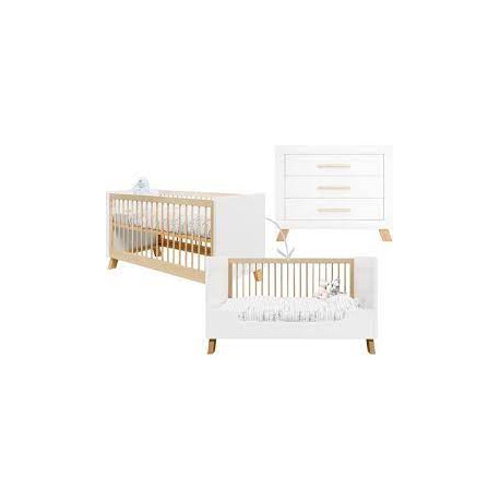 LISA CHAMBRE EVOLUTIVE 2P BLANC/NAT 23