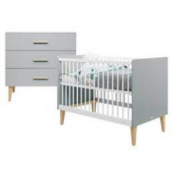 EMMA 2-DELIGE BABYKAMER WIT/GRIJS 23