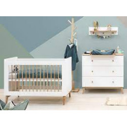 PARIS 2ST MEEGROEIKAMER WIT/EIKEN 23