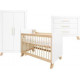 LISA CHAMBRE BEBE 3-PC BLANC/NAT 23