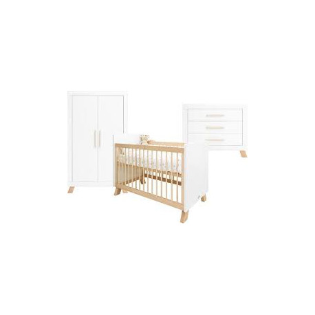LISA 3-DELIGE BABYKAMER WIT/NAT 23