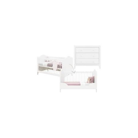 EVI CHAMBRE BEBE EVOLUTIVE 2P BLANC 23